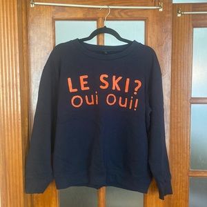 J. Crew “Le Ski? Oui Oui!” Sweatshirt